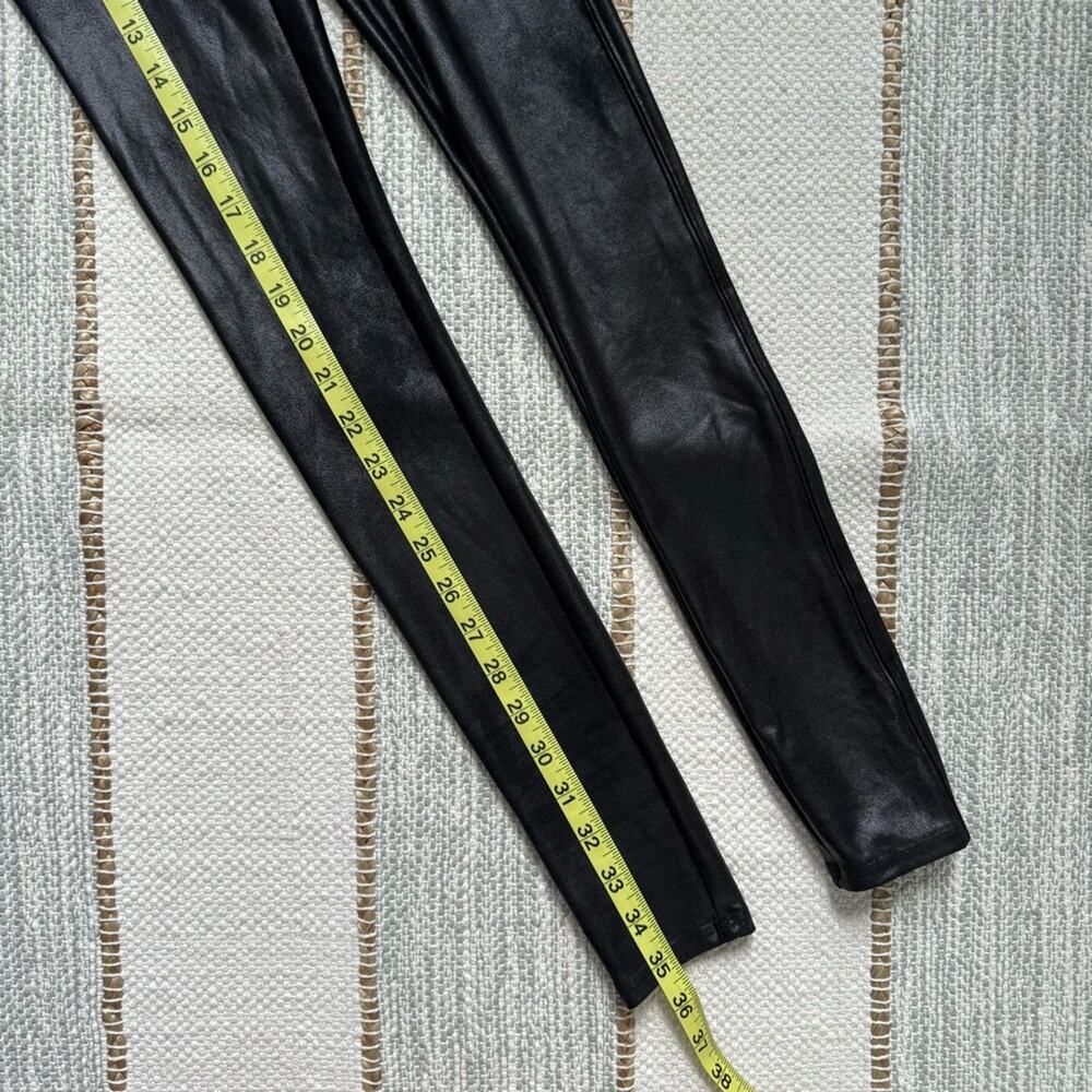 Spanx Faux Leather Black High Rise Faux Leather Leggings Women’s Size XS - Picture 5 of 10